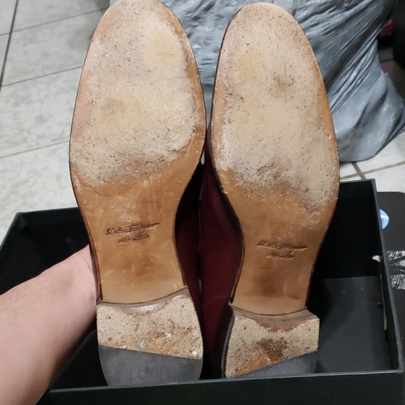 Salvatore Ferragamo Red Wine Loafers - Picture 6 of 7